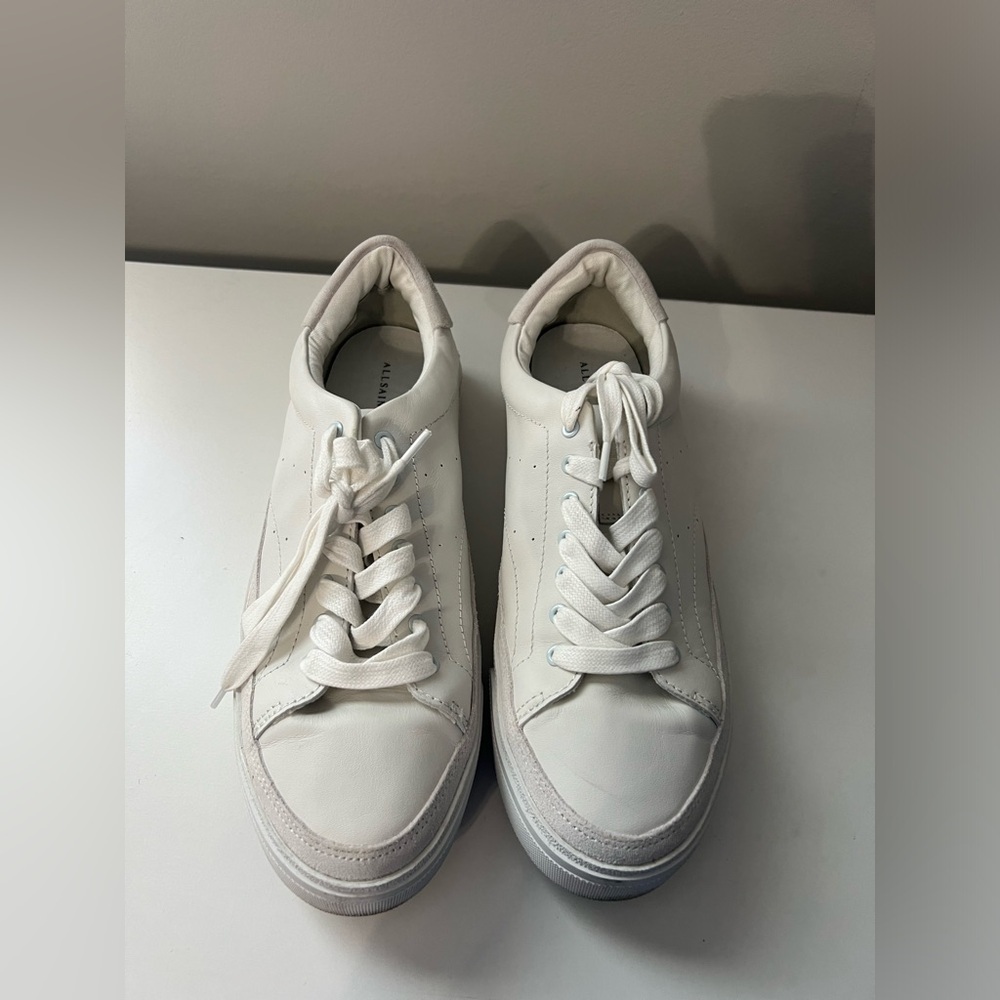 ALLSAINTS Trish Sneaker in Chalk White - Picture 2 of 8